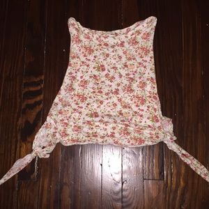 open sided floral shirt